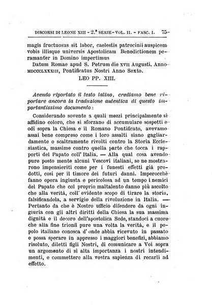 La voce di Leone 13. nei giorni del dolore ossia discorsi pronunciati in Vaticano