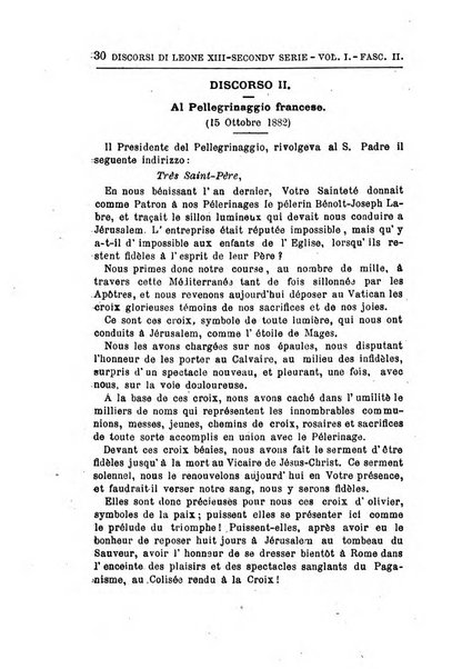 La voce di Leone 13. nei giorni del dolore ossia discorsi pronunciati in Vaticano