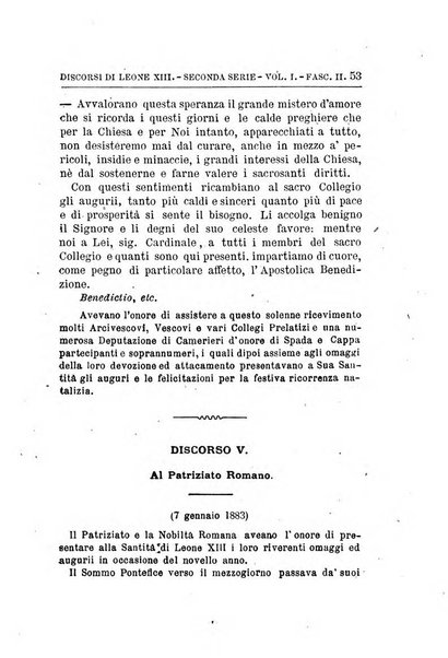 La voce di Leone 13. nei giorni del dolore ossia discorsi pronunciati in Vaticano