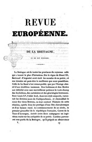 Revue européenne