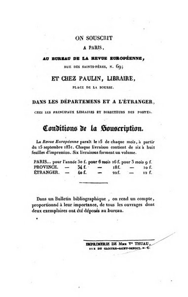 Revue européenne