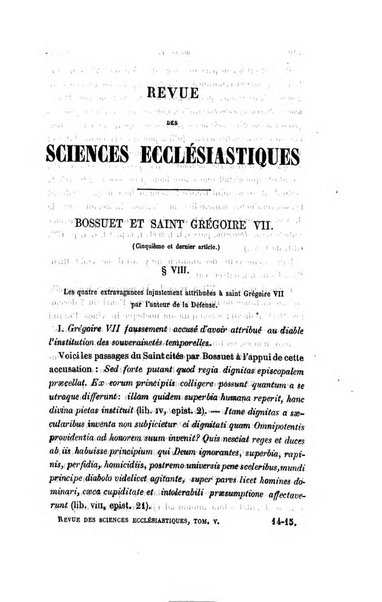 Revue des sciences ecclésiastiques