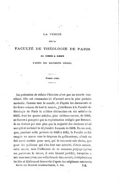 Revue des sciences ecclésiastiques