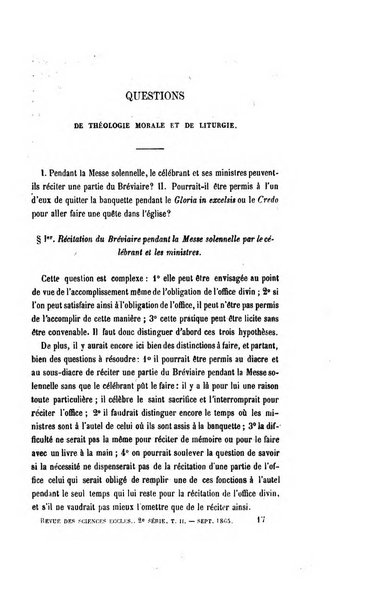 Revue des sciences ecclésiastiques