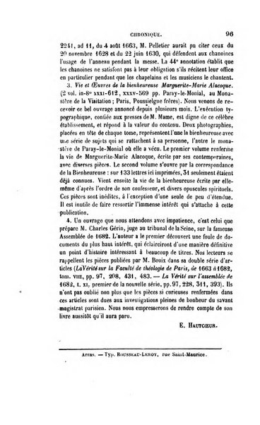 Revue des sciences ecclésiastiques