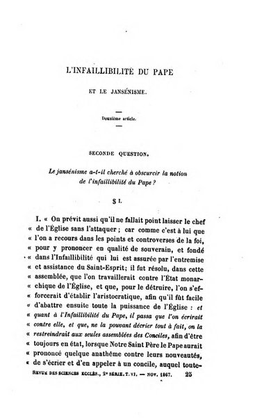 Revue des sciences ecclésiastiques