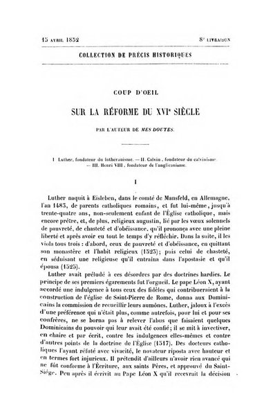 Collection de précis historiques mélanges littéraires et scientifiques