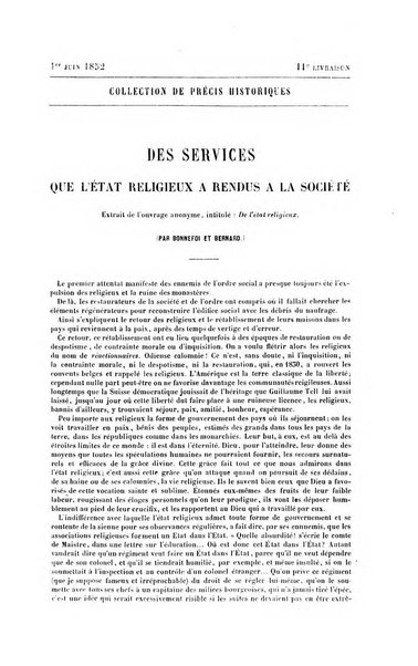 Collection de précis historiques mélanges littéraires et scientifiques