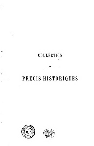 Collection de précis historiques mélanges littéraires et scientifiques