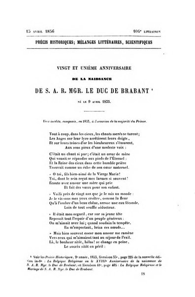 Collection de précis historiques mélanges littéraires et scientifiques