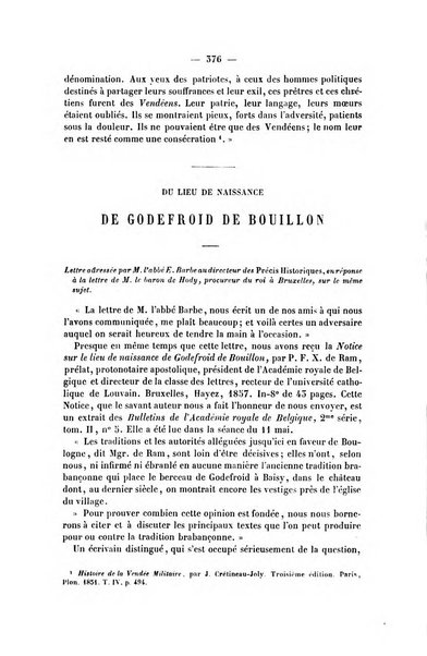 Collection de précis historiques mélanges littéraires et scientifiques