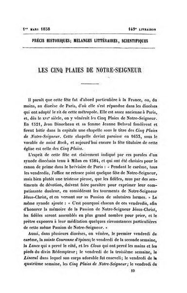 Collection de précis historiques mélanges littéraires et scientifiques