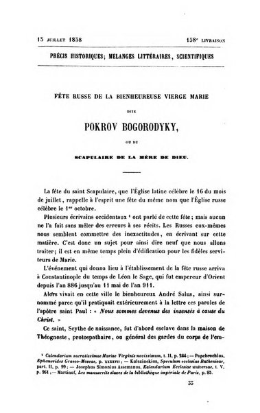 Collection de précis historiques mélanges littéraires et scientifiques