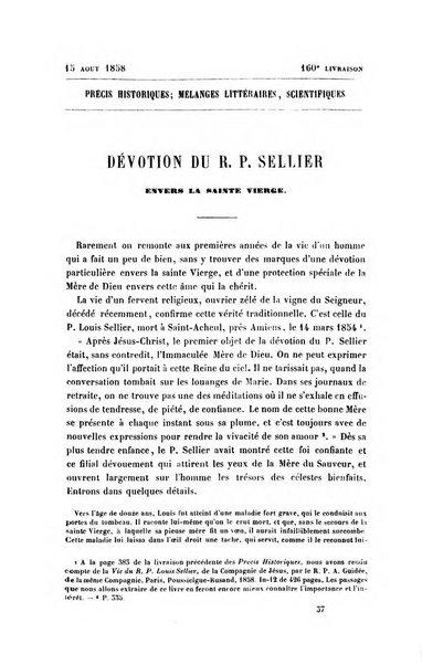 Collection de précis historiques mélanges littéraires et scientifiques