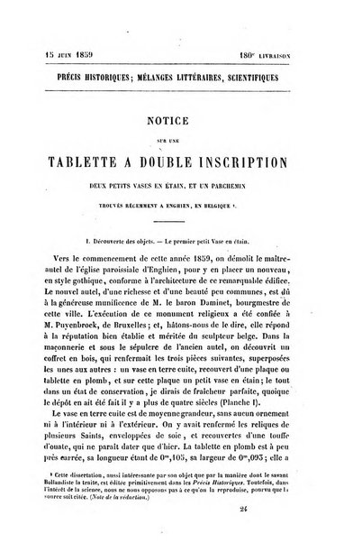 Collection de précis historiques mélanges littéraires et scientifiques