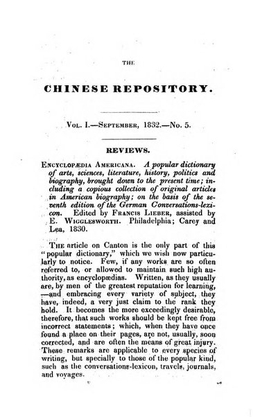 The Chinese Repository