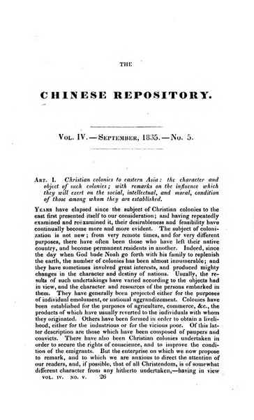 The Chinese Repository