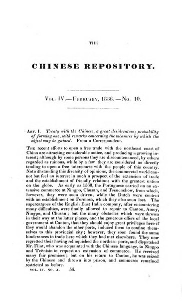 The Chinese Repository