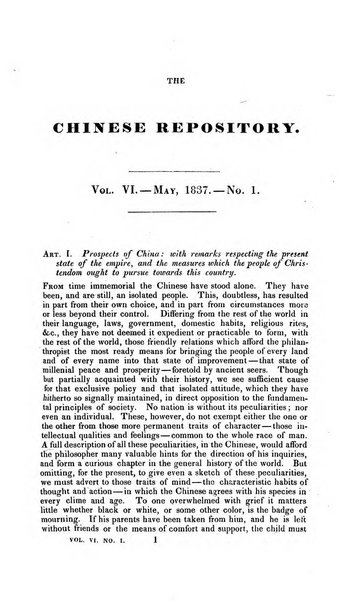 The Chinese Repository