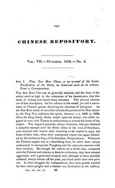 The Chinese Repository