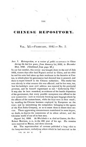 The Chinese Repository