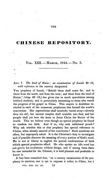 The Chinese Repository