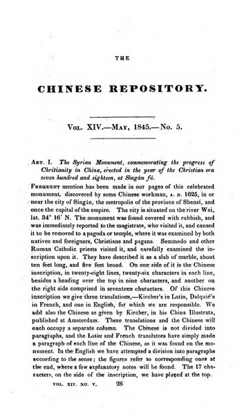 The Chinese Repository