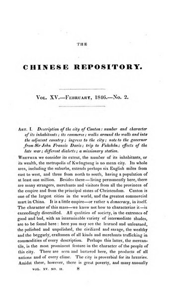 The Chinese Repository