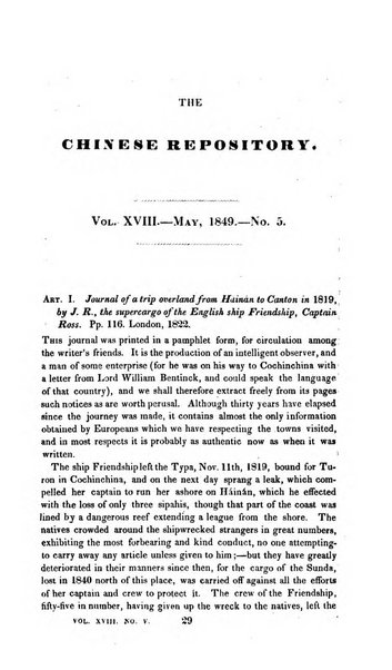 The Chinese Repository