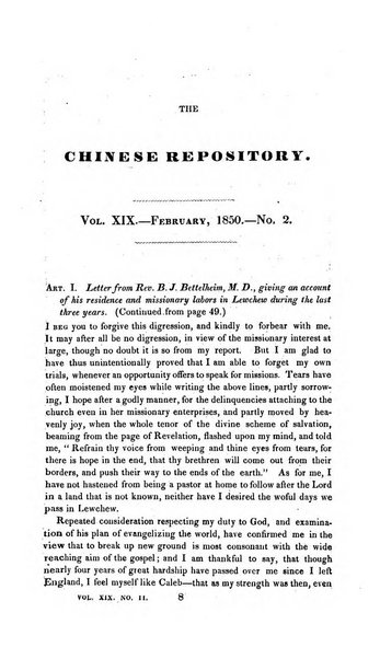 The Chinese Repository