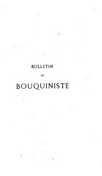 Bulletin du Bouquiniste