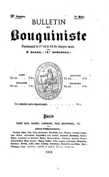 Bulletin du Bouquiniste