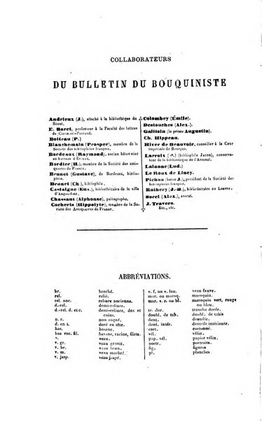 Bulletin du Bouquiniste