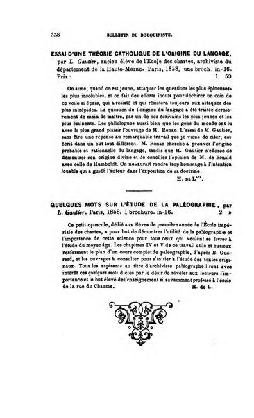 Bulletin du Bouquiniste