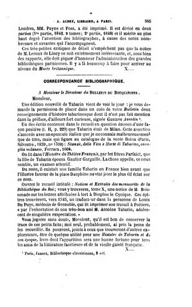 Bulletin du Bouquiniste