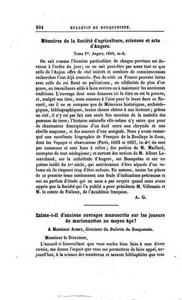 Bulletin du Bouquiniste