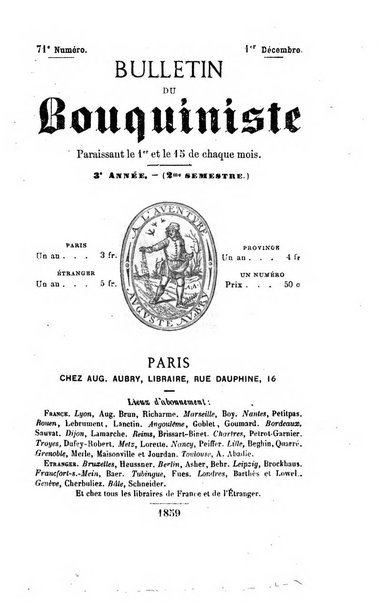 Bulletin du Bouquiniste