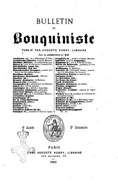 Bulletin du Bouquiniste