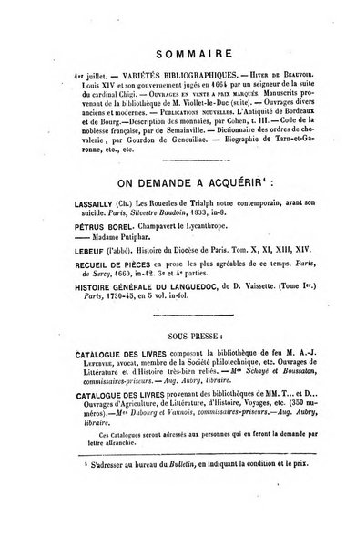 Bulletin du Bouquiniste