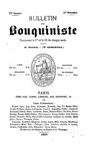 Bulletin du Bouquiniste