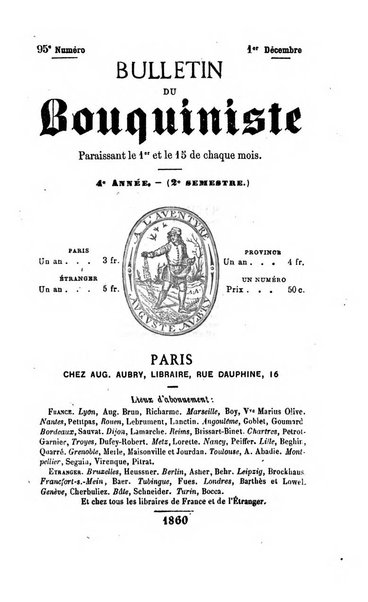 Bulletin du Bouquiniste