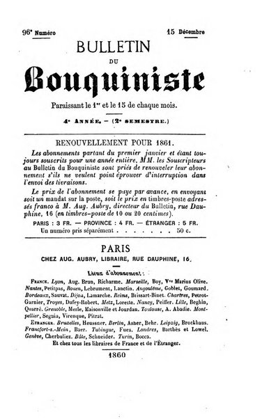 Bulletin du Bouquiniste