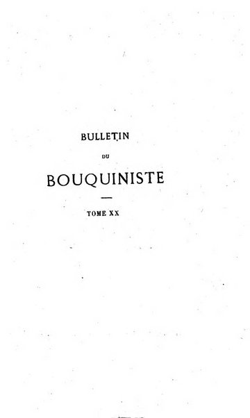 Bulletin du Bouquiniste