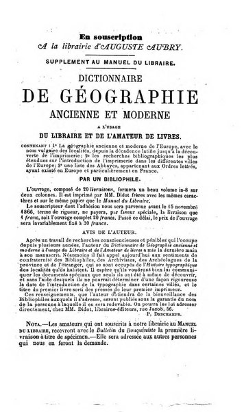 Bulletin du Bouquiniste