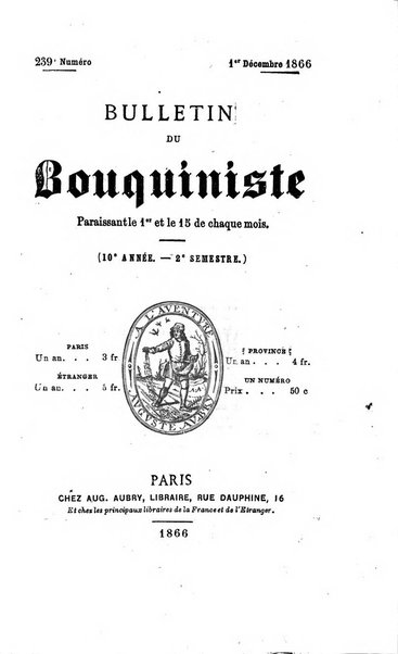 Bulletin du Bouquiniste