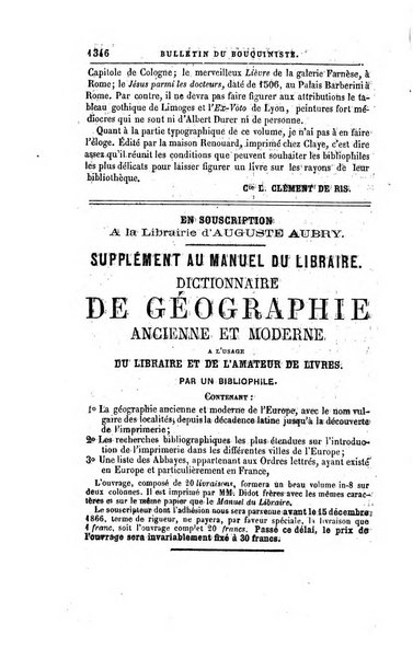 Bulletin du Bouquiniste