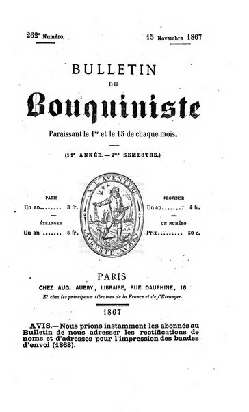 Bulletin du Bouquiniste