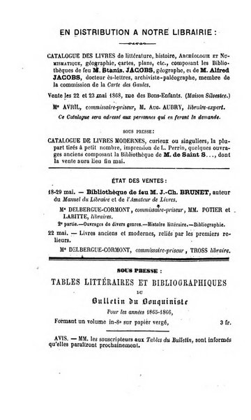 Bulletin du Bouquiniste