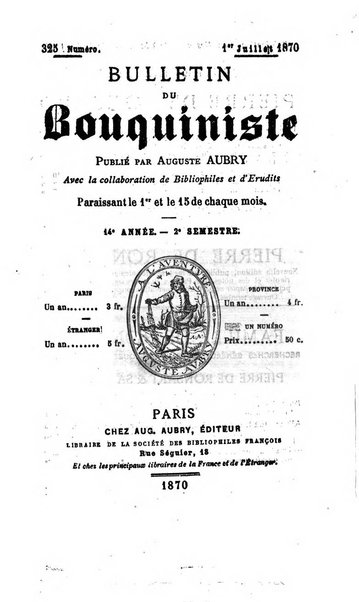 Bulletin du Bouquiniste