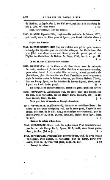 Bulletin du Bouquiniste